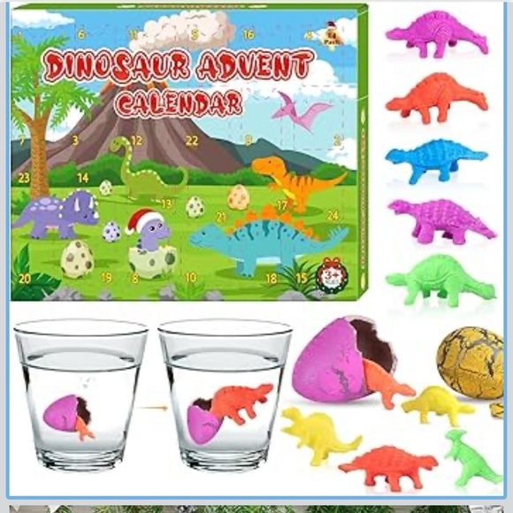 Other - Dinosaur Advent Calendar with Colorful Toys